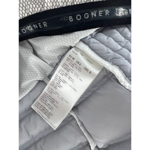 Bogner White Kelly-D Quilted Ski Jacket with Quilted Design - Picture 16 of 16